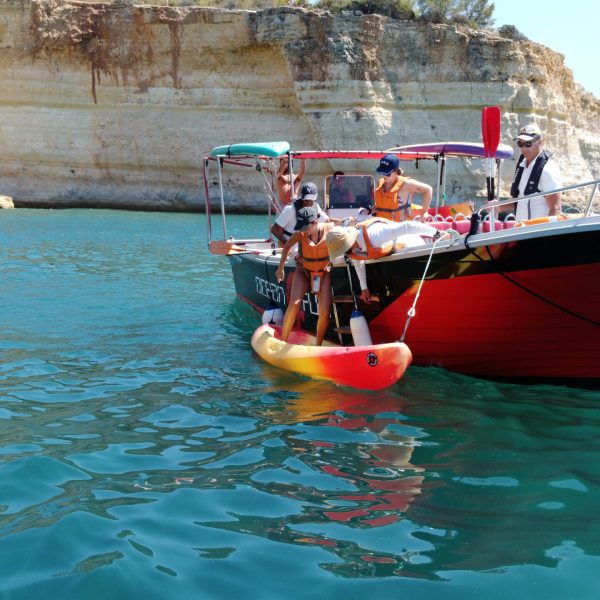 a small boat in a body of water