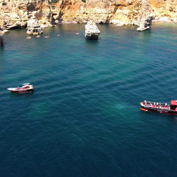 a small boat in a body of water